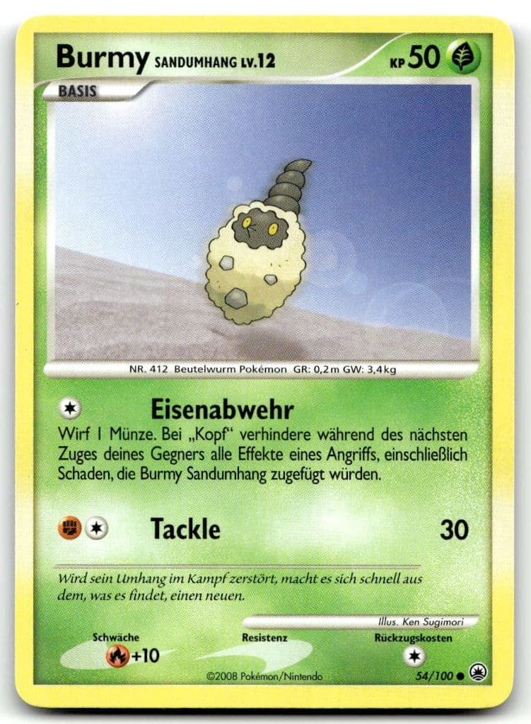 Burmy Sandumhang 54/100 Majestic Dawn trading card