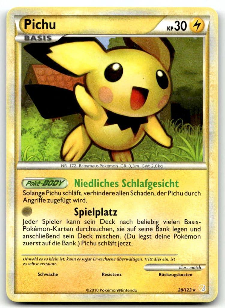 Pichu 28/123 Aufstieg der Rivalen trading card