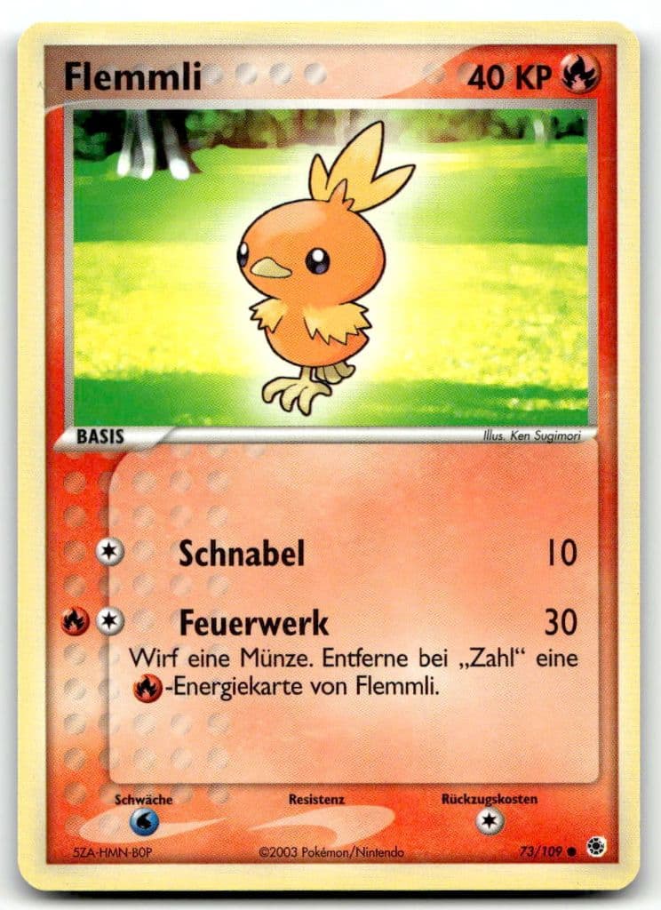 Flemmli 23/109 EX Rubin & Saphir trading card