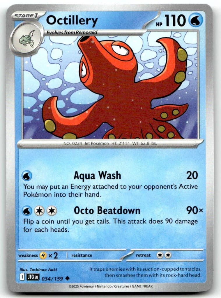Octillery 034/159 Journey Together trading card