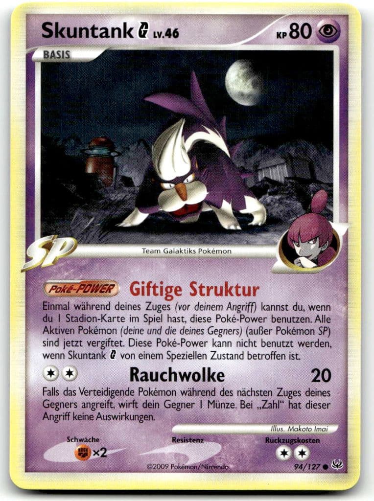 Skuntank G 94/127 Platin trading card