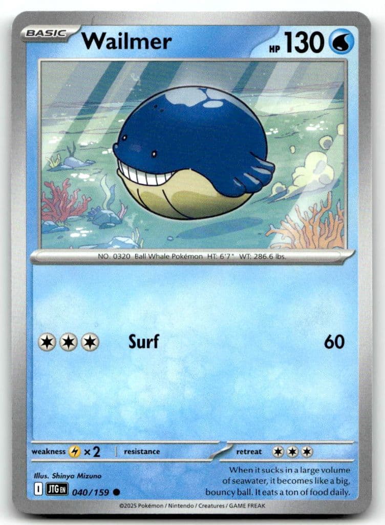 Wailmer 040/159 Journey Together trading card