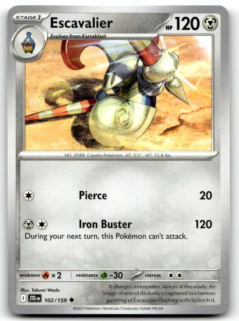 Escavalier 102/159 Journey Together trading card