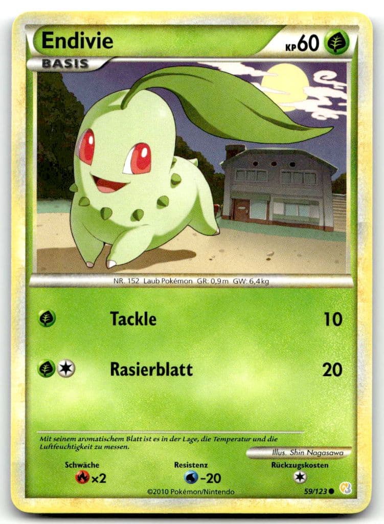 Endivie 59/123 HeartGold & SoulSilver trading card