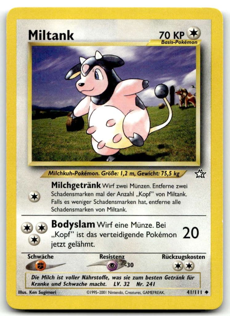 Miltank 41/111 Neo Genesis trading card