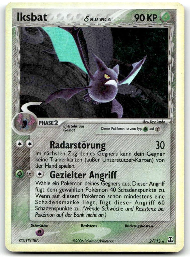 Iksbat 2/113 EX Dragon Frontiers trading card