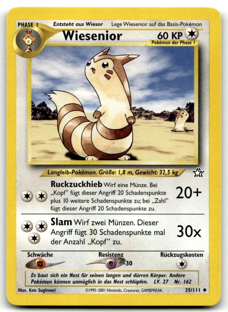 Wiesenior 35/111 Neo Discovery trading card