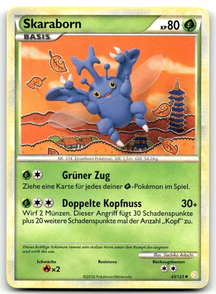 Skaraborn 43/123 HeartGold & SoulSilver trading card