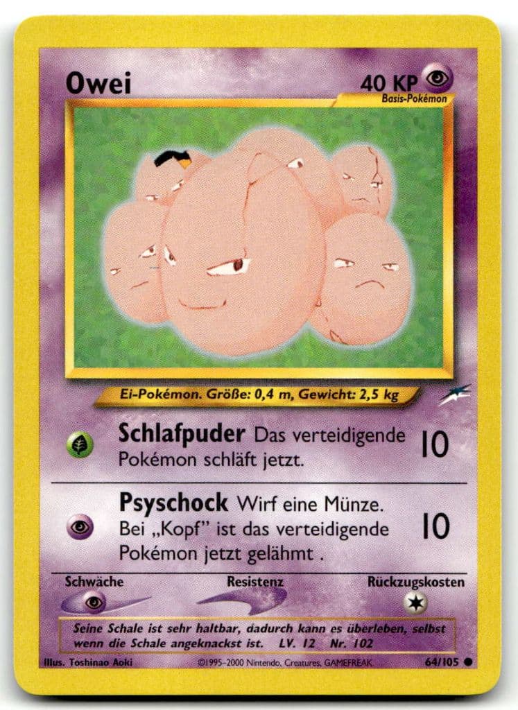 Owei 64/105 Neo Destiny trading card