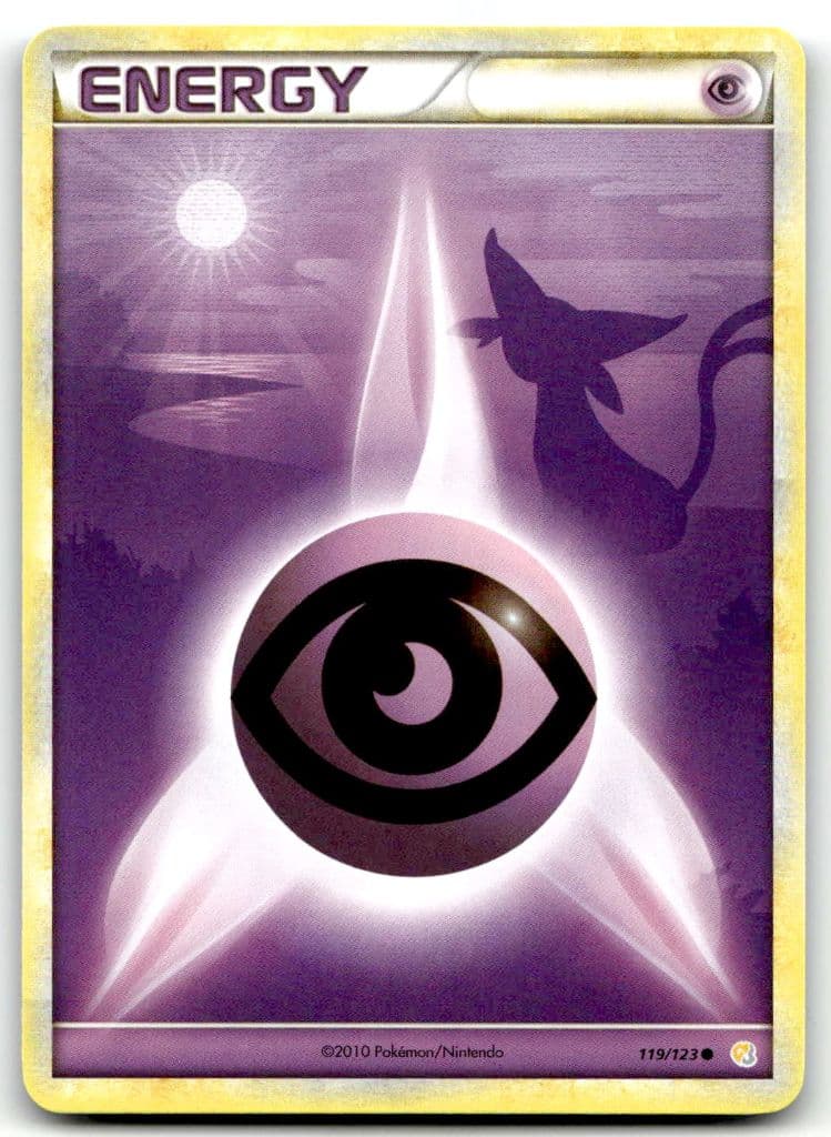 Psychic Energy 119/123 HeartGold & SoulSilver trading card