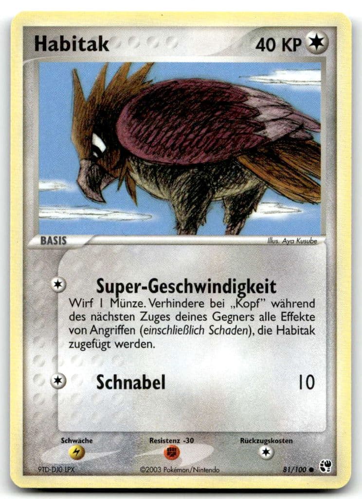 Habitak 8/100 Sandsturm trading card