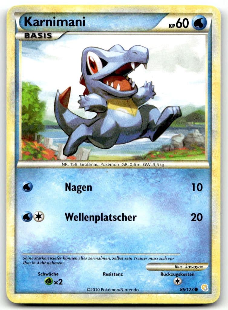 Karnimani 86/123 HeartGold & SoulSilver trading card