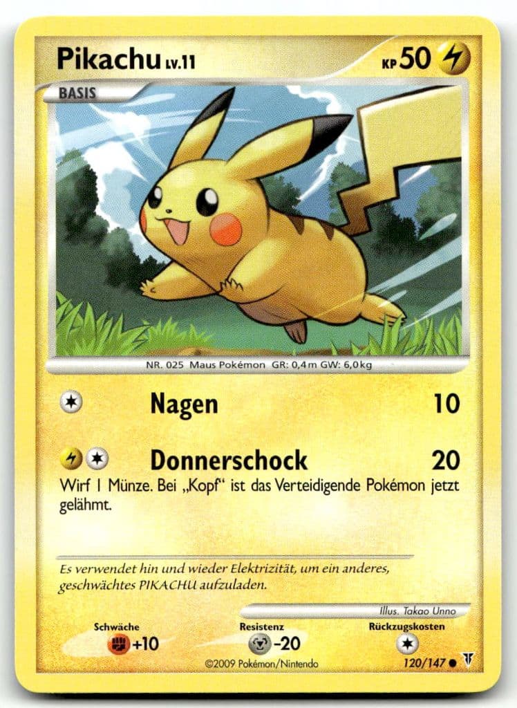 Pikachu 120/147 Aufstieg der Rivalen trading card