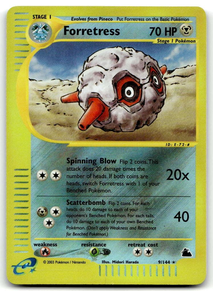 Forretress 9/144 Skyridge trading card
