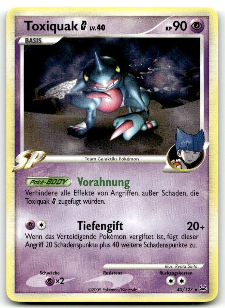 Toxiquak G 40/127 Platin trading card