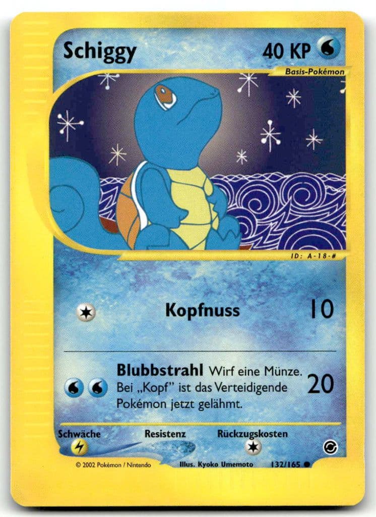 Schiggy 132/165 Expedition trading card