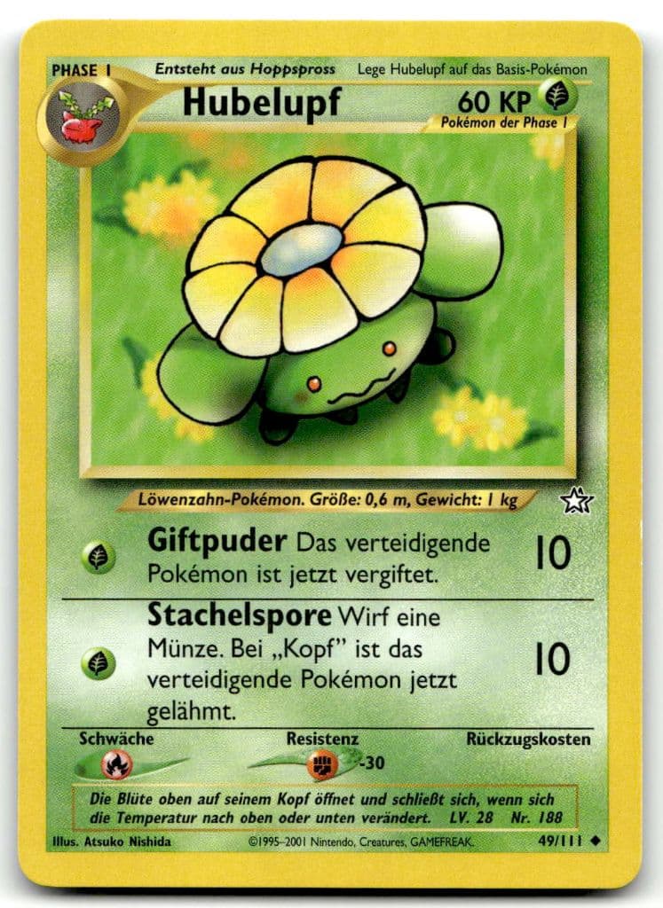 Hubelupf 49/111 Neo Genesis trading card