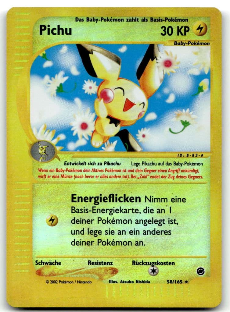 Pichu 58/165 Expedition trading card
