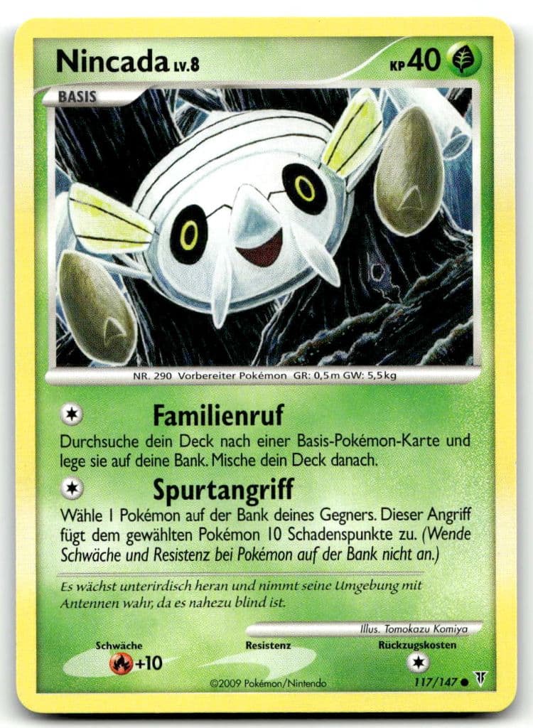 Nincada 117/147 Aufstieg der Rivalen trading card