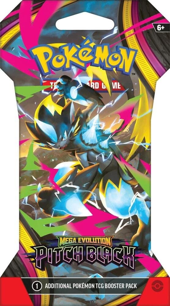 Mega Evolution: Pitch Black Sleeved Booster Pack  (Me05) 