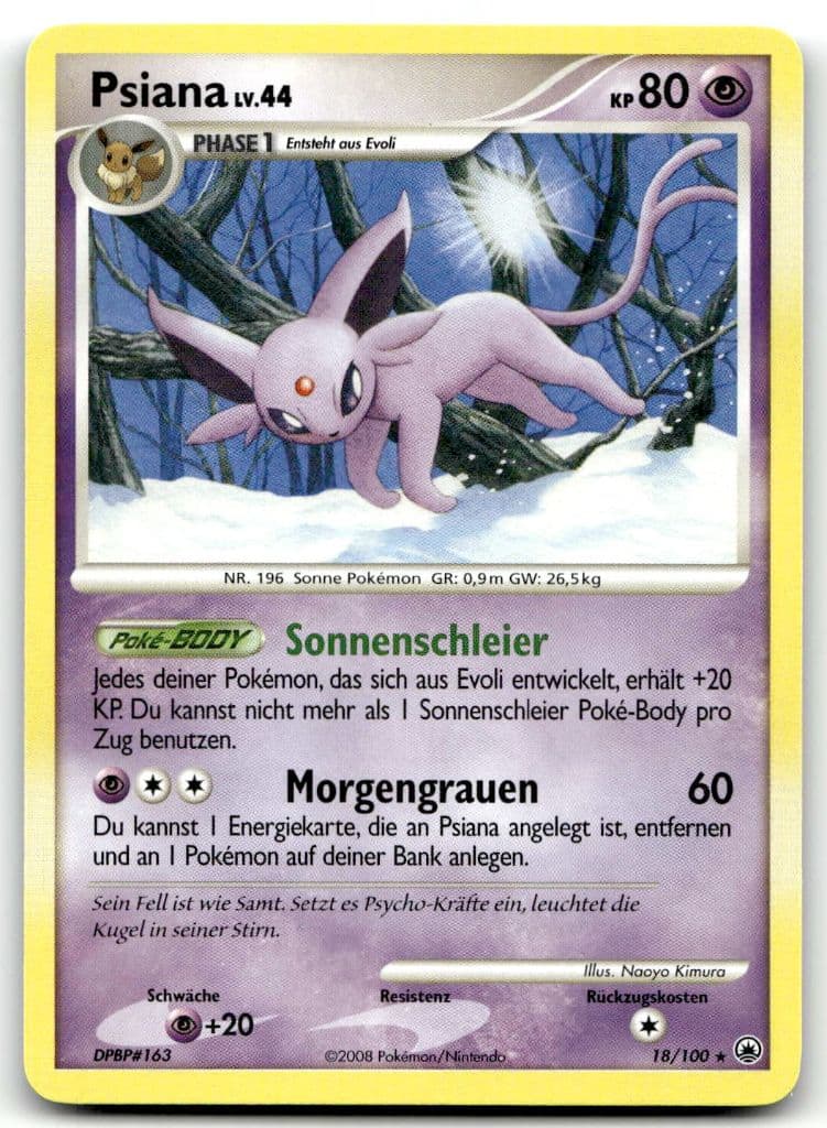 Psiana 18/100 Aufstieg der Rivalen trading card