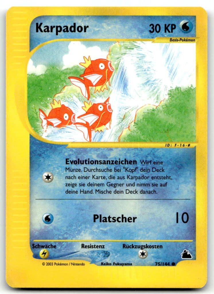 Karpador 75/144 Skyridge trading card