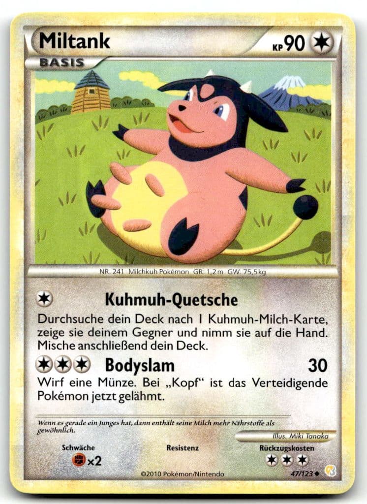 Miltank 47/123 HeartGold & SoulSilver trading card