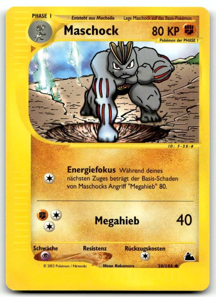 Maschock 38/144 Skyridge trading card