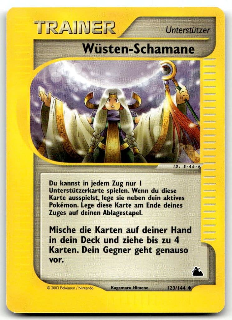Wüsten-Schamane 123/144 EX Sandsturm trading card
