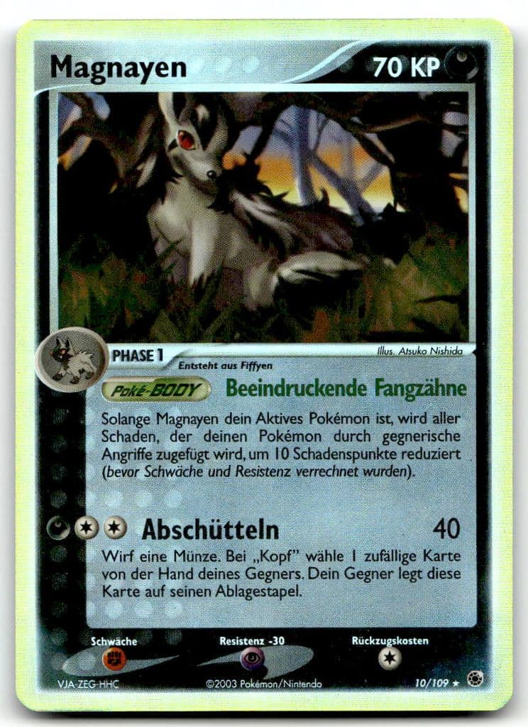 Magnayen 10/109 EX Rubin & Saphir trading card
