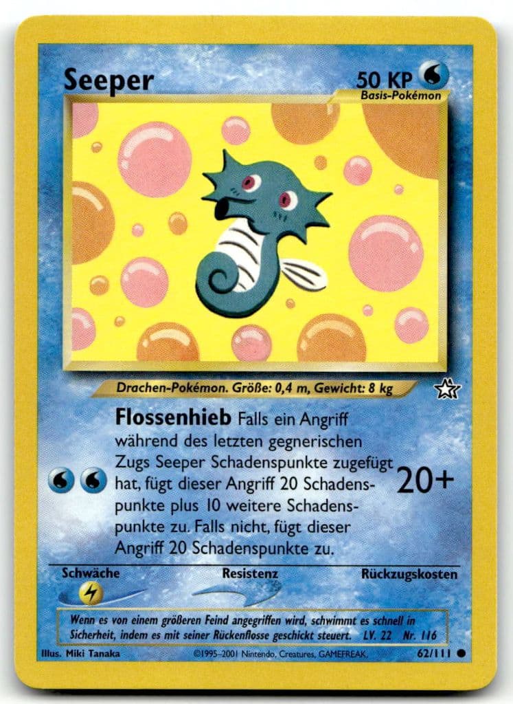 Seeper 62/111 Neo Genesis trading card