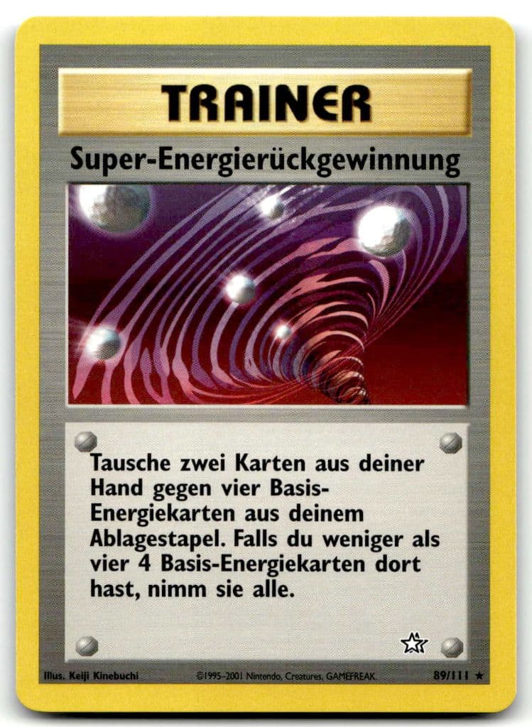 Super-Energierückgewinnung 89/111 Neo Genesis trading card
