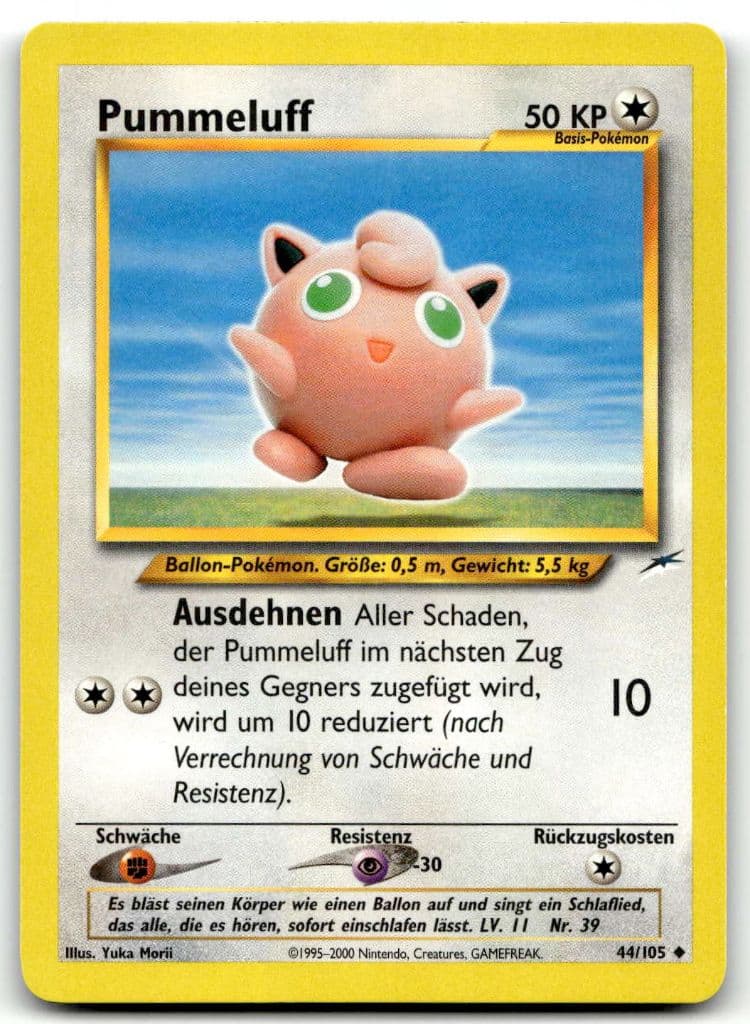 Pummeluff 44/105 Neo Destiny trading card