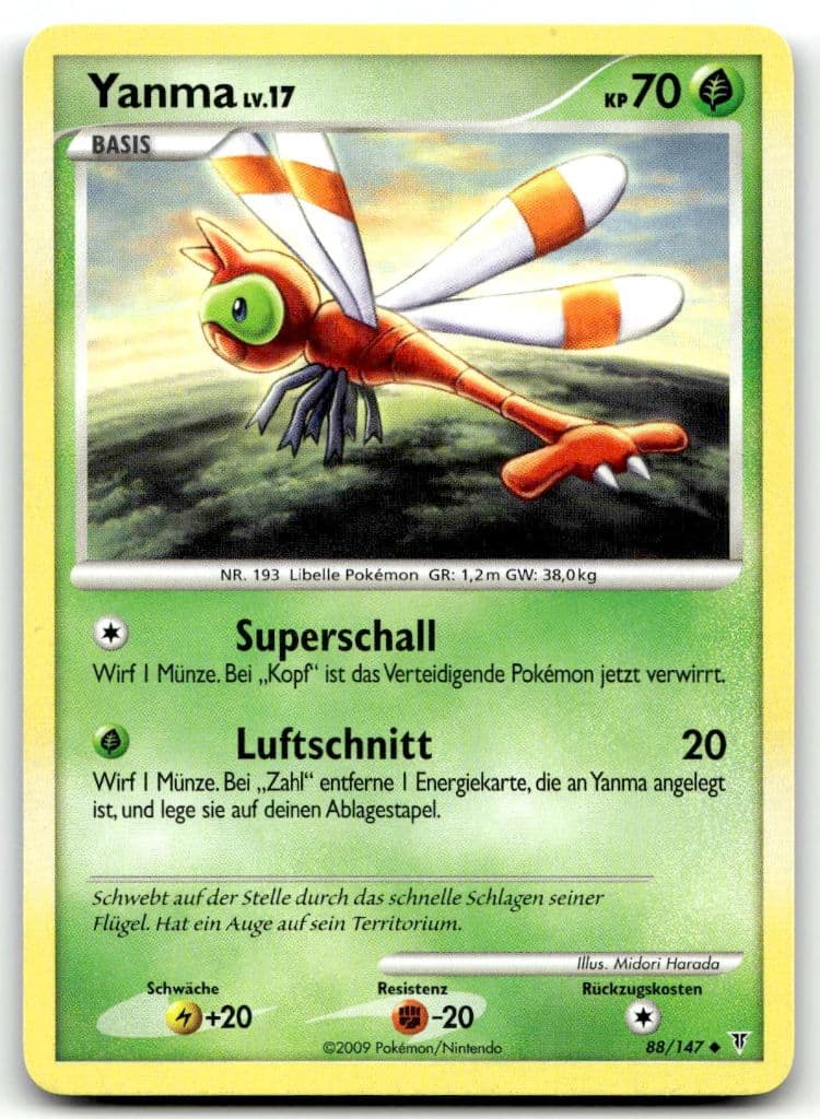 Yanma 88/147 Aufstieg der Rivalen trading card
