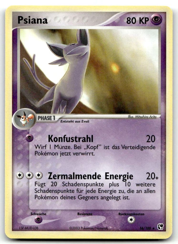 Psiana 16/100 EX Sandsturm trading card