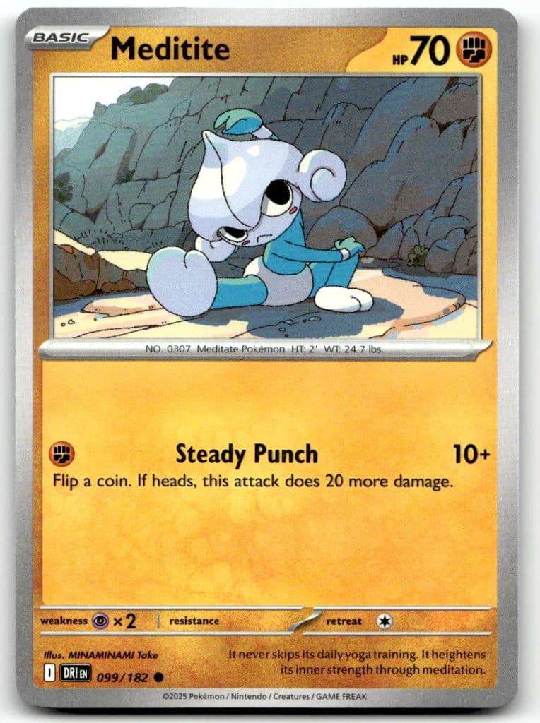 Meditite 099/182 Destined Rivals trading card