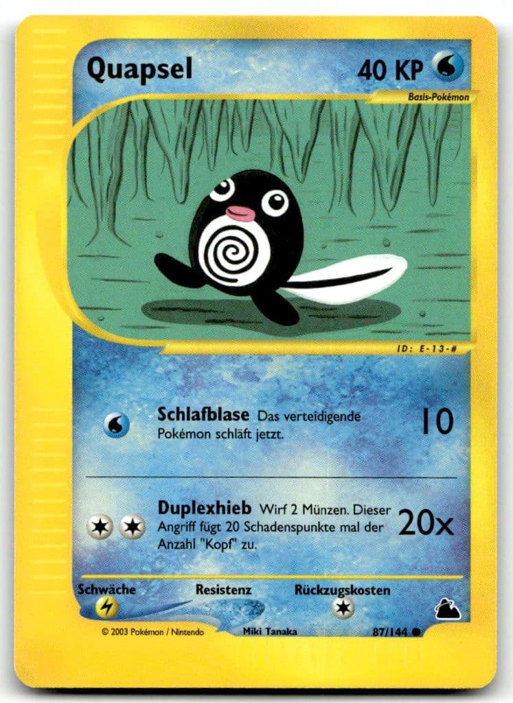 Quapsel 87/144 Aquapolis trading card