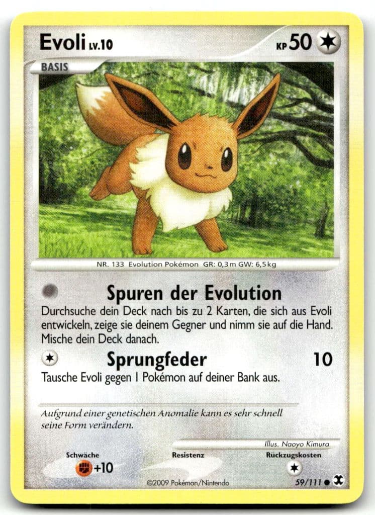 Evoli 59/111 Aufstieg der Rivalen trading card