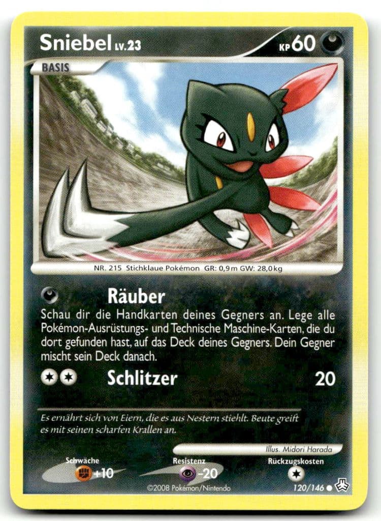 Sniebel 120/146 Erwachte Legenden trading card