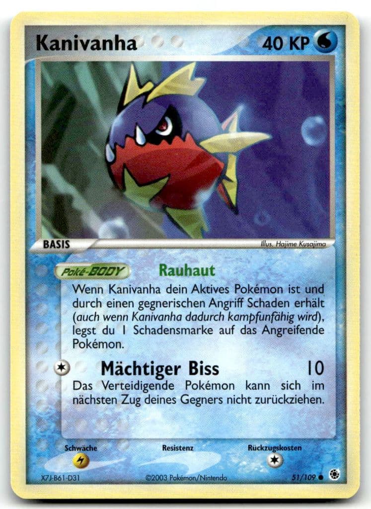 Kanivanha 51/109 EX Rubin & Saphir trading card