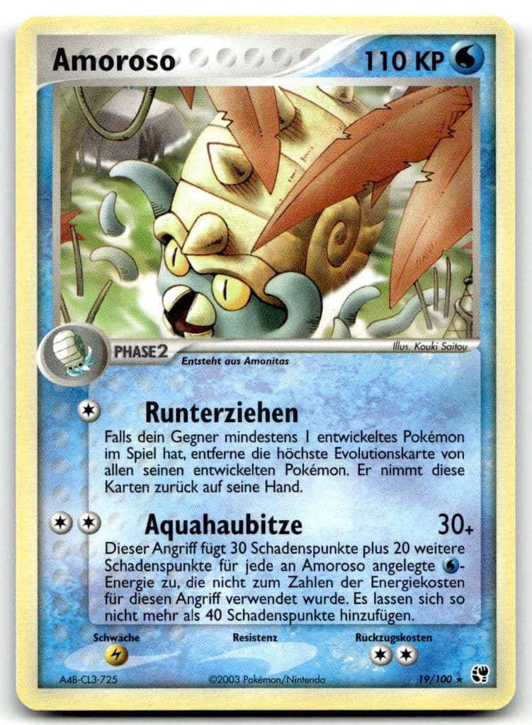 Amoroso 19/100 EX Sandsturm trading card