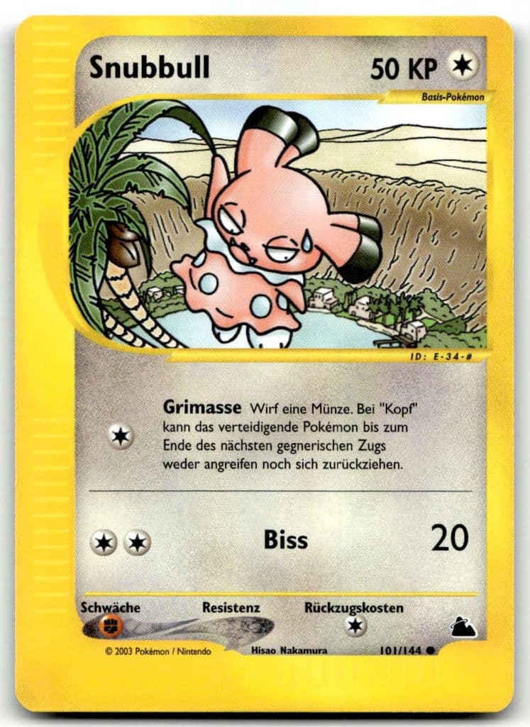 Snubbull 101/144 Skyridge trading card