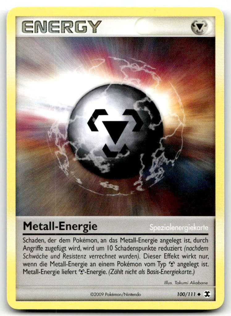 Metall-Energie 100/111 Platinum—Rising Rivals trading card
