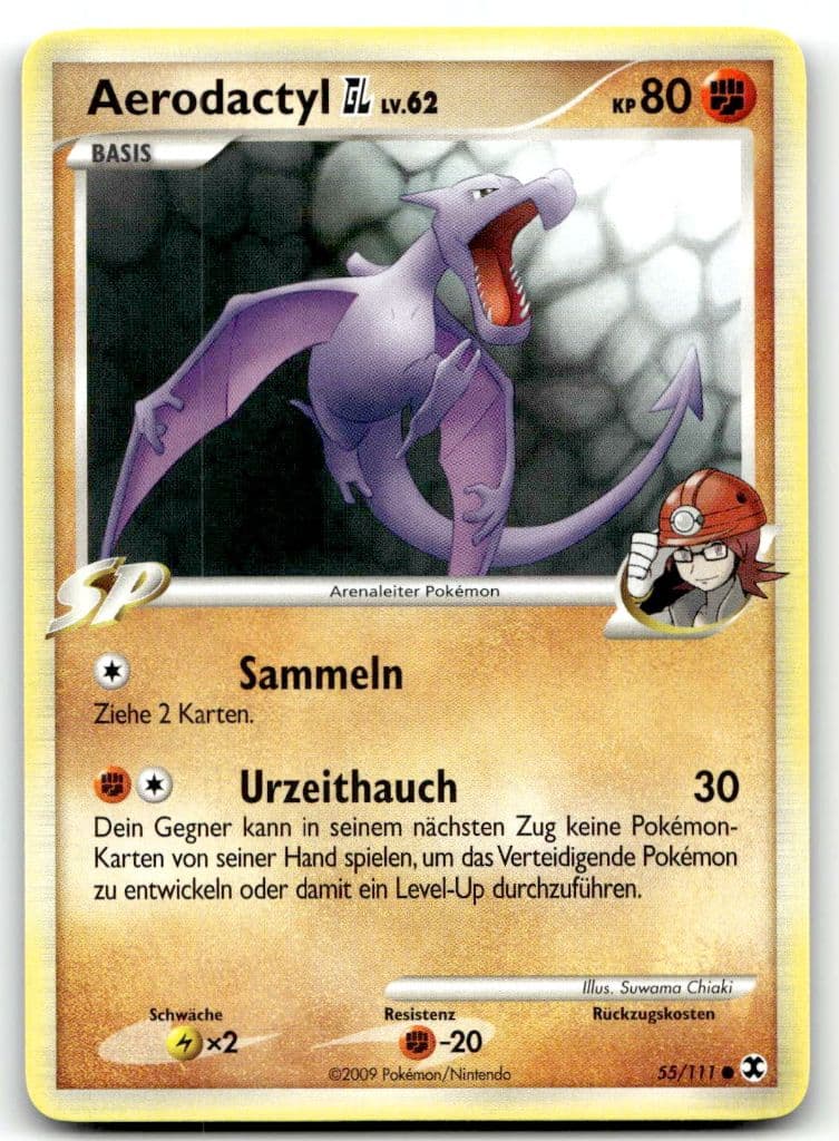 Aerodactyl GL 55/111 Aufstieg der Rivalen trading card