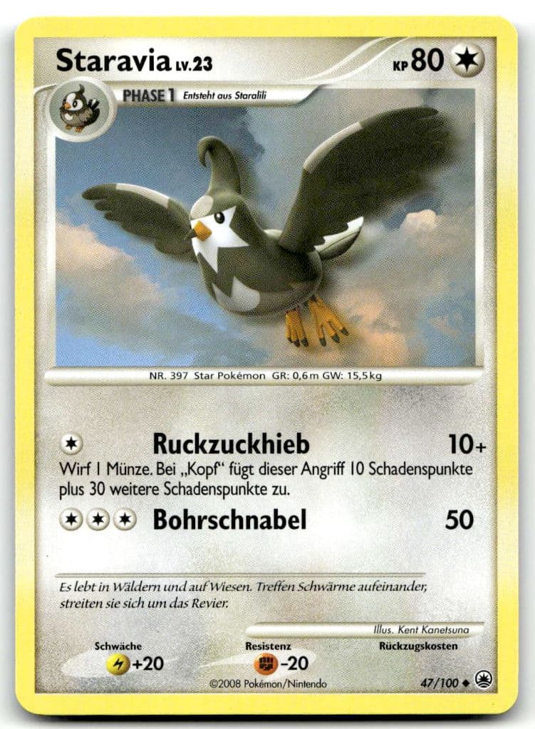 Staravia 47/100 Majestätischer Morgen trading card