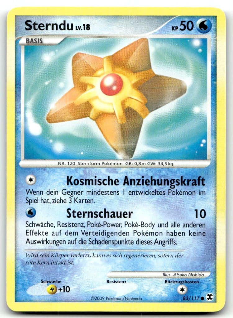 Sterndu 83/111 Platin – Arceus trading card
