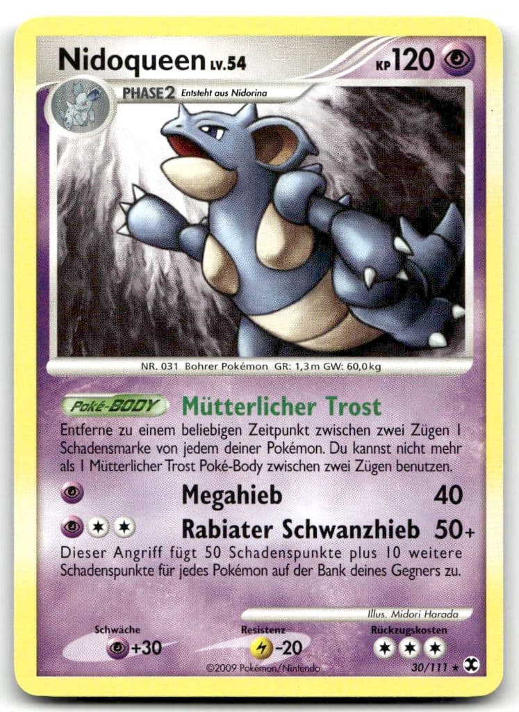 Nidoqueen 30/111 Aufstieg der Rivalen (Rising Rivals) trading card