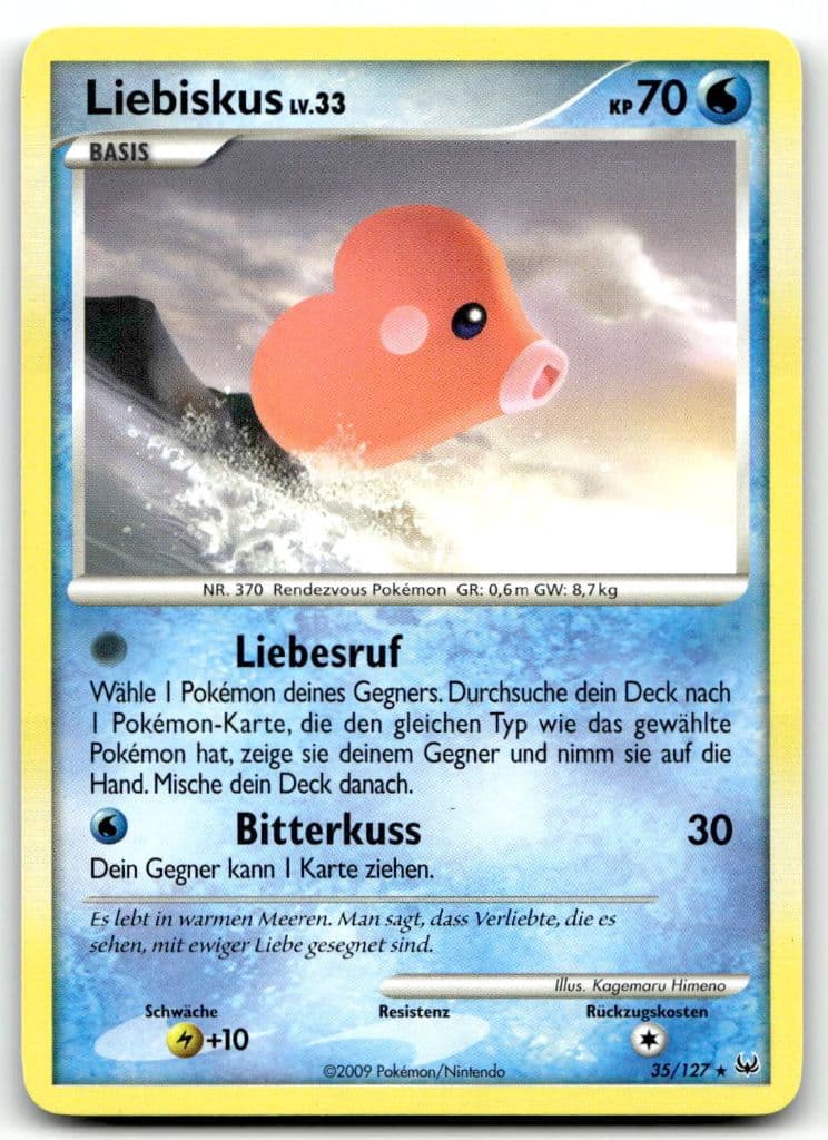 Liebiskus 35/127 Platin trading card
