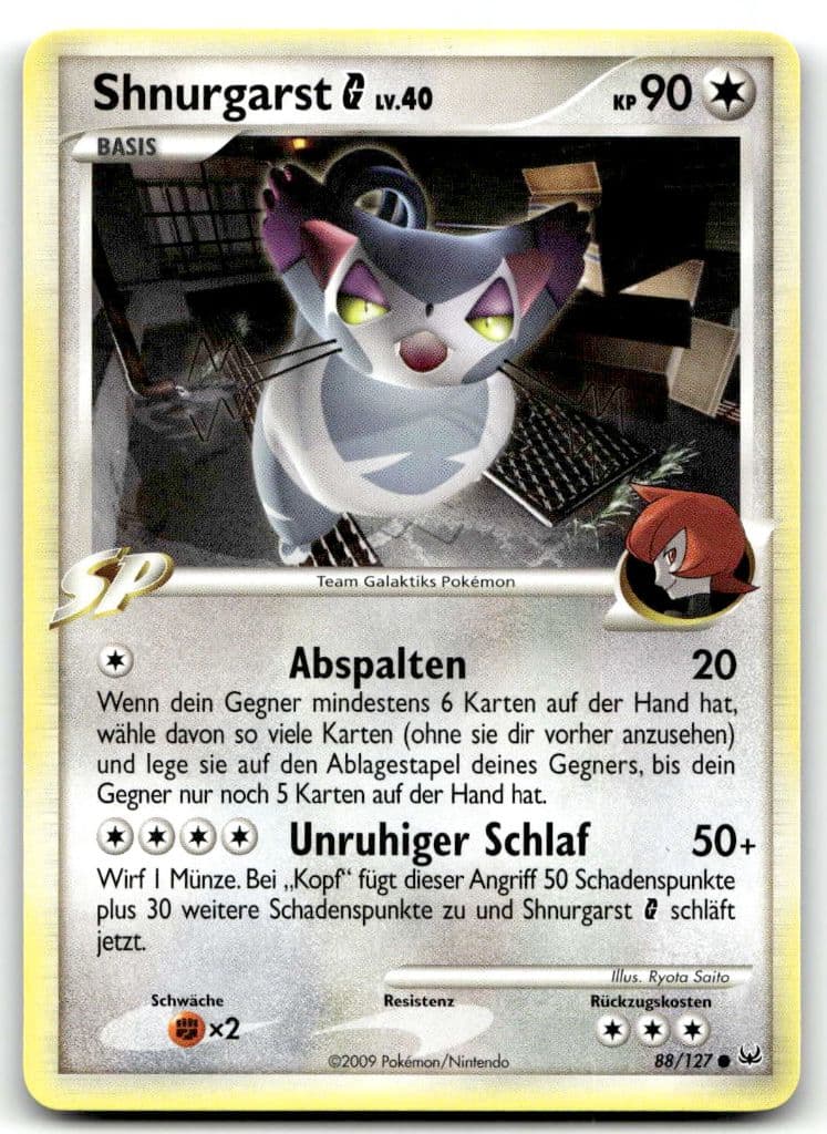 Shnurgarst G 88/127 Platin (Platinum) trading card
