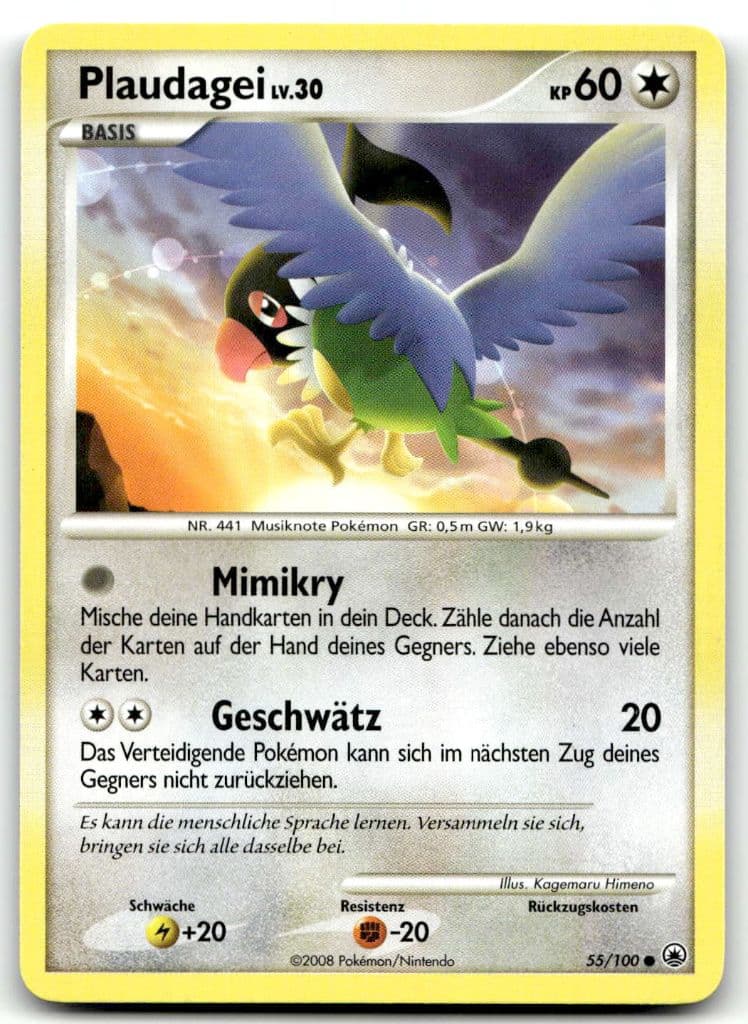 Plaudagei lv.30 55/100 Majestic Dawn trading card